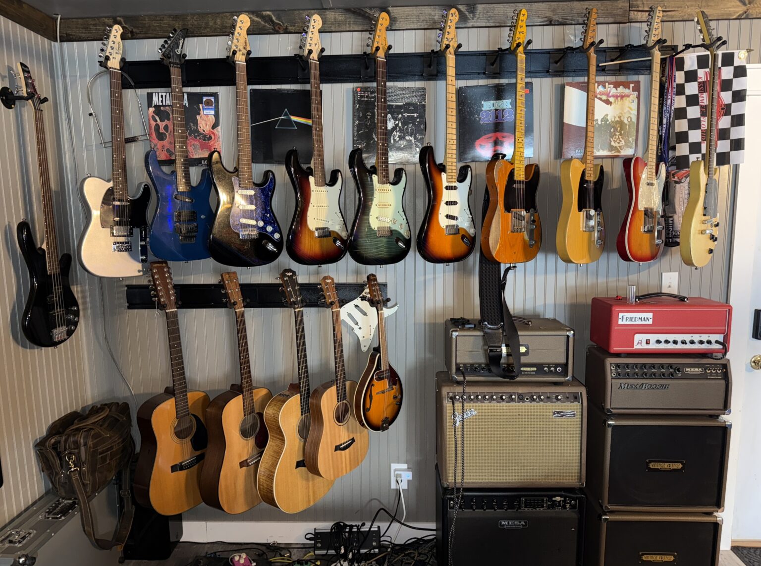 A selection of guitars from Jim's personal collection